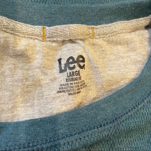 Lee MEN'S LONG SLEEVE HENLEY SHIRT - Picture 2 of 4